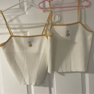 Pair of bird crop tanks